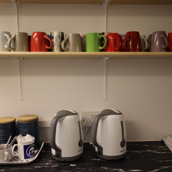 Free Tea and Coffee is available in the self catering kitchen - although a small donation to the Lake District Foundation is suggested